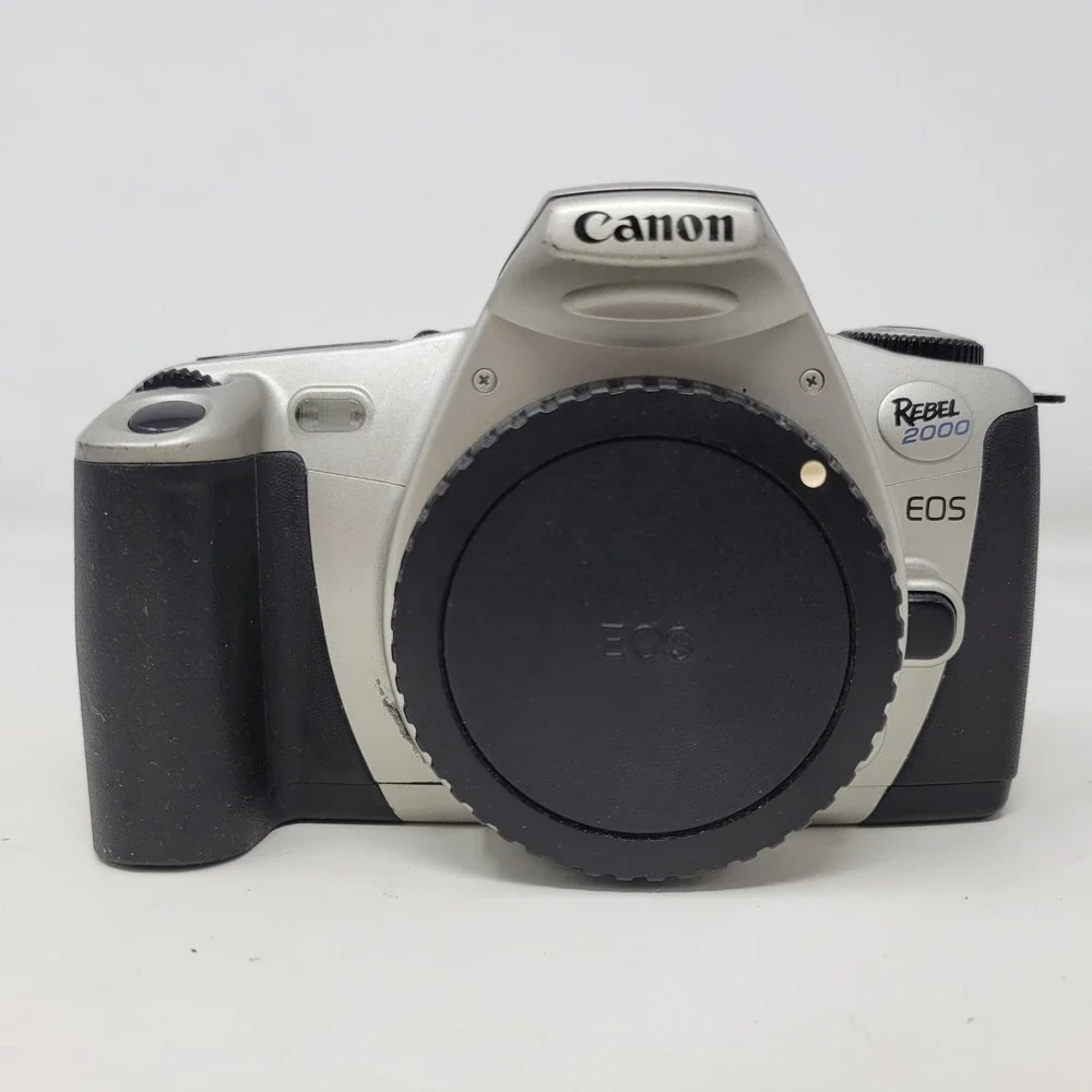 Canon EOS Rebel 2000 35mm SLR Film Camera Body Silver Black